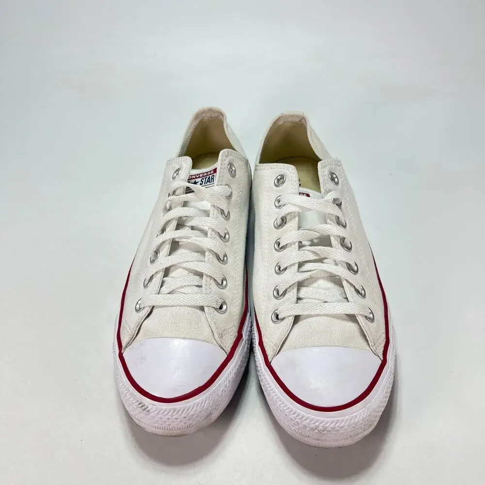 Converse Chuck Taylor All Star Classic White Low Top Sneakers M7652 Mens Size 10